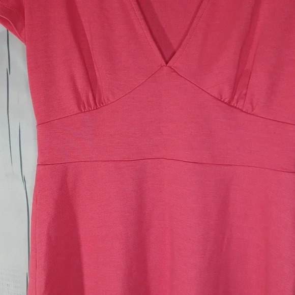 Zara Pink v-neck dress - Picture 8 of 9